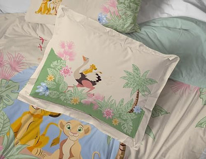 Disney Lion King Simba Queen Comforter Set 7 Piece Kids Bedding, Multi