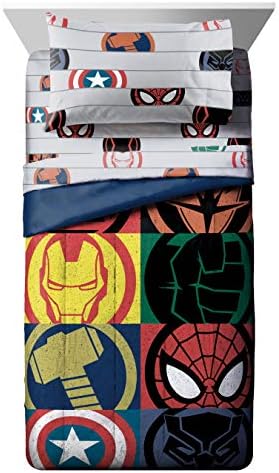 Marvel Avengers Full Size Comforter Set 7 Piece Kids Bedding, Multi