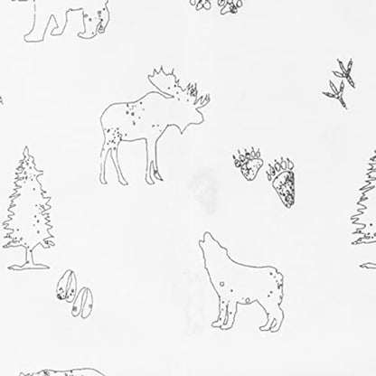 Eddie Bauer - King Sheets, Cotton Percale Bedding Set, Crisp & Cool Home Decor (Animal Tracks, King)