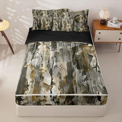 Feelyou Botanical Tree Branches Comforter Set Twin Size Kids Boys Girls
