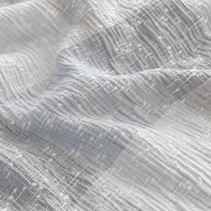 SLEEP ZONE Comforters Twin Set, Modern Plaid Bedding Set Gray White 2 Pcs
