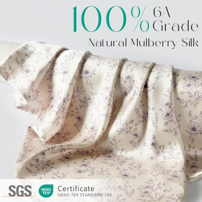 ZIMASILK 100% Pure Mulberry Silk Pillow Cases for Hair and Skin, King