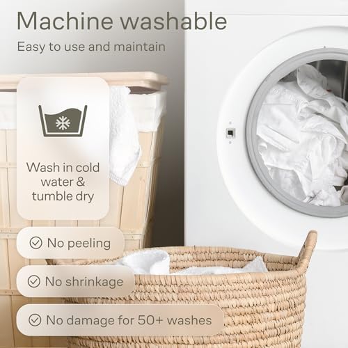 100% Waterproof Crib Mattress Protector - 360 Pad Protection Against Spills, Stains & Accidents for Parents & Pet Owners - Noiseless & Cooling Viscose Made from Bamboo (52x28, White)