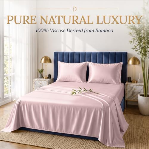 DECOLURE 100% Viscose Derived from Bamboo Sheets | 4 Pc Bed Set
