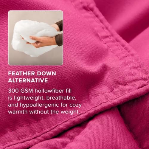 Bare Home Full Comforter Set - 1800 Ultra Soft (Full, Pink)