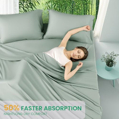 SONORO KATE 100% Viscose Derived from Bamboo_Sheets King Size,4PC