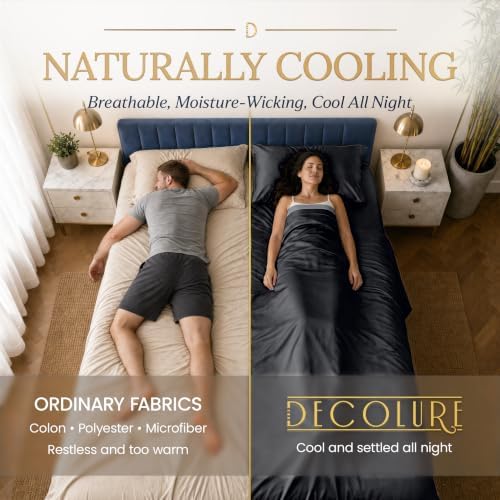 DECOLURE 100% Viscose Derived from Bamboo Sheets | 4 Pc Bed Set