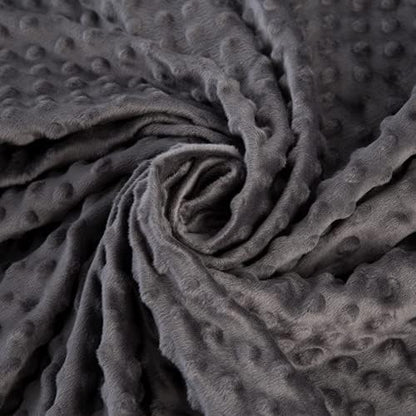 yescool Weighted Blanket with Cover for Adults (15 lbs, 60" x 80", Charcoal Gray) Heavy Blanket for Sleeping Perfect for 140-160 lbs, Queen Size Breathable Blanket with Premium Glass Bead
