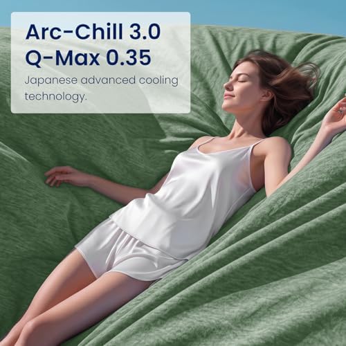 Topcee Cooling Blanket for Night Sweats Absorbs Heat to Keep Adults, Children Cool on Warm Nights, Q-Max 0.5 Cooling Blankets for Hot Sleepers, Ultra-Cool Lightweight Sofa Throw Blanket (50"x70")