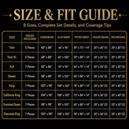 CozyLux California King Comforter Set Oatmeal, 7 Pieces Bed in a Bag