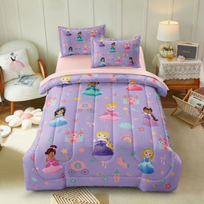 Girls Bedding Comforter Set Full, Princess Bedroom Decor