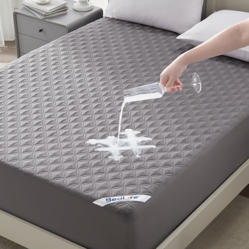 BEDLORE Waterproof Queen Size Mattress Protector, Deep Pocket Fit, Washable