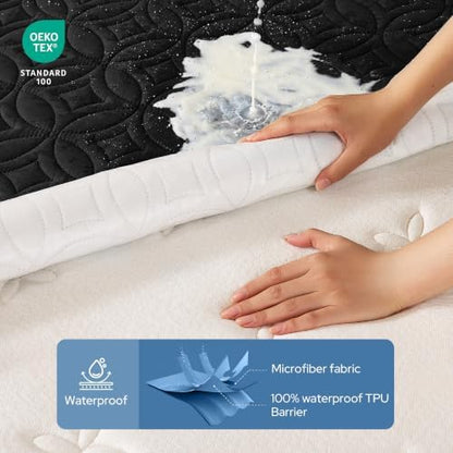 BEDLORE Waterproof Mattress Protector, King Size Mattress Pad