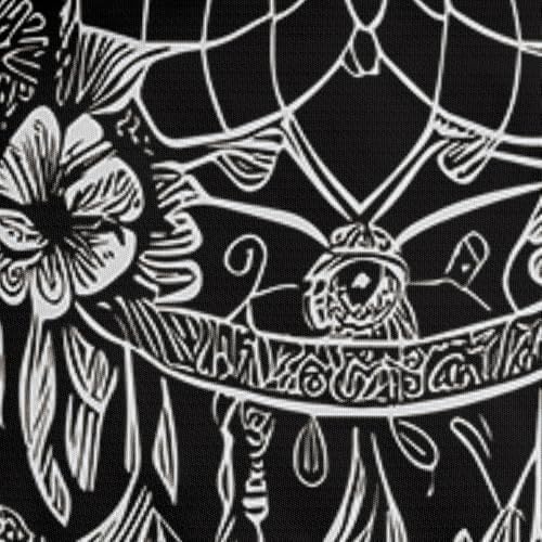 Black Dream Catcher Bedding Set – Boho Feather Print Duvet Cover for Teens & Adults – Soft Comforter Cover for Bohemian Bedroom Decor, Twin/Full/Queen Sizes