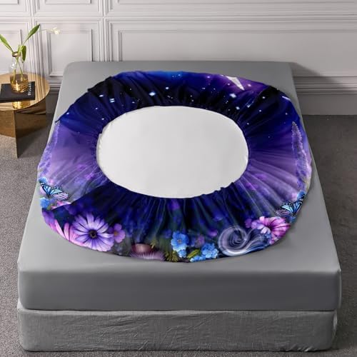 HOSIMA Kids Kawaii Unicorn Twin Bedding Sets,1 Fitted Sheet+2 Pillowcases.