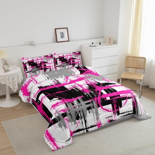 Feelyou Striped Comforter Set Queen Size Kids Boys Bedding