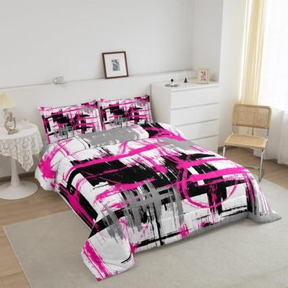 Feelyou Striped Comforter Set Queen Size Kids Boys Bedding