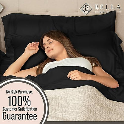 Bella Coterie | Luxury Bamboo Viscose Split Top King Size Fitted Sheet Only