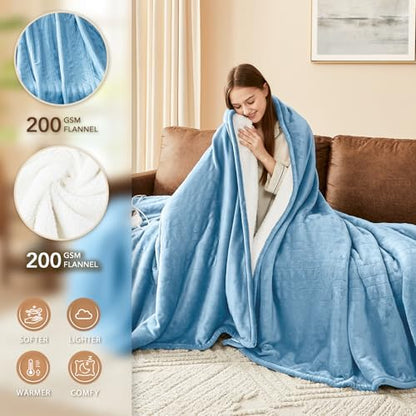 Homemate Heated Electric Blanket Full Size 72"x84" Heating Blanket