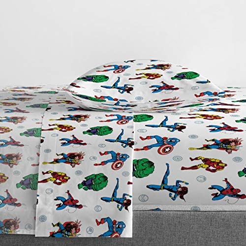 Marvel Comics Iron Man Twin Comforter Set 4 Piece Kids Bedding, Multi