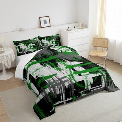 Feelyou Striped Comforter Set Queen Size Kids Boys Girls Bedding