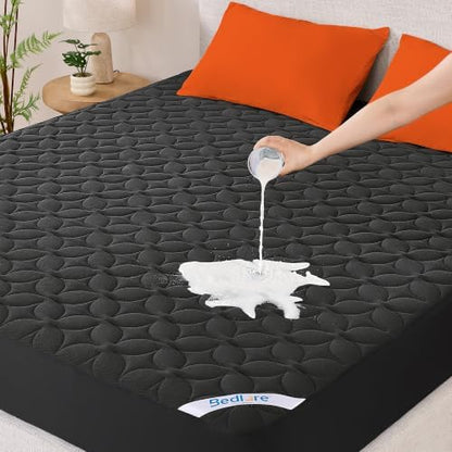 BEDLORE Full Waterproof Mattress Protector, Soft & Breathable Mattress Pad