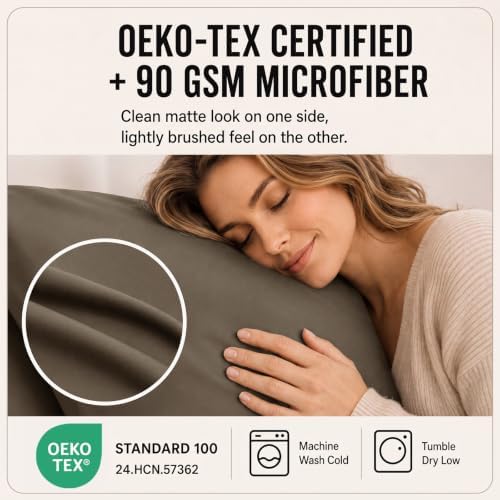 CozyLux King Size Sheets Set 6-Piece, 21-Inch Deep Pocket, Soft Feel