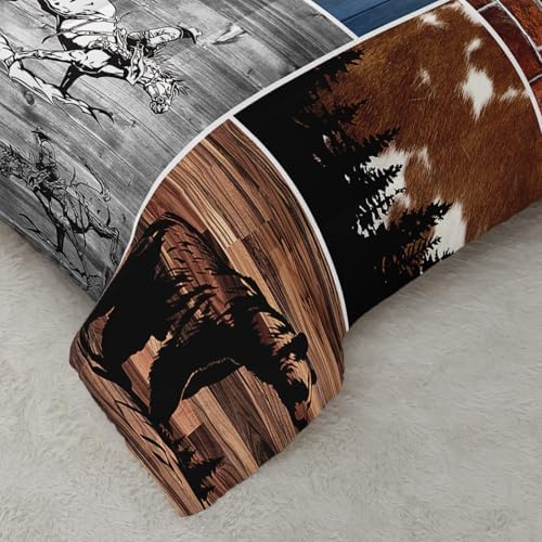 QOOMO Hunting Deer Kids Comforter Set Twin Size