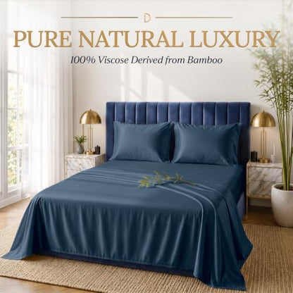 DECOLURE 100% Viscose Derived from Bamboo Sheets Twin Size | 3 Pc Bed Set