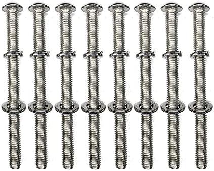 Headboard & Footboard Hardware Kit - 304 Stainless Steel Nuts & Bolts