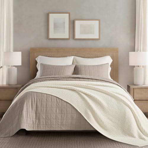 EVERGRACEHOME Chunky Chenille Knit Throw Blanket, 90 x 90, Ivory White