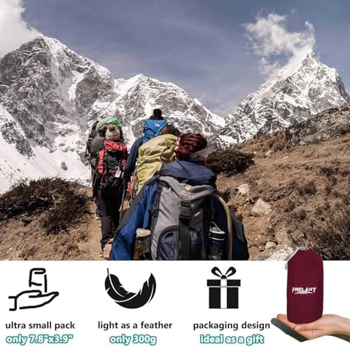 Frelaxy Sleeping Bag Liner, XL Travel Sheet for Camping, Hotels and Hostels