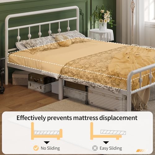 Lutown-Teen 12 Inch Twin Bed Frames with Headboard and Footboard