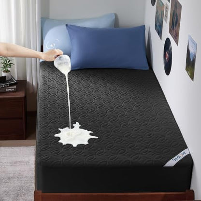 BEDLORE Waterproof Mattress Protector, Twin XL Size Mattress Pad