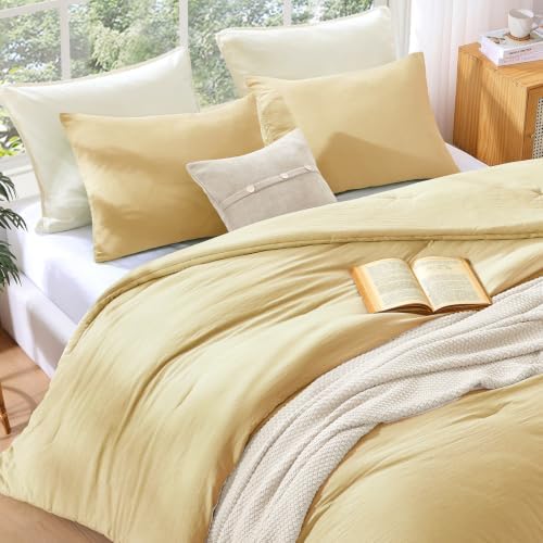 WRENSONGE Queen Comforter Set-3 Pieces Soft Comforters Queen Size Bedding