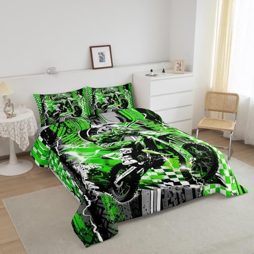 Feelyou Dirt Bike Kids Bedding Set Boys Girls Full Size