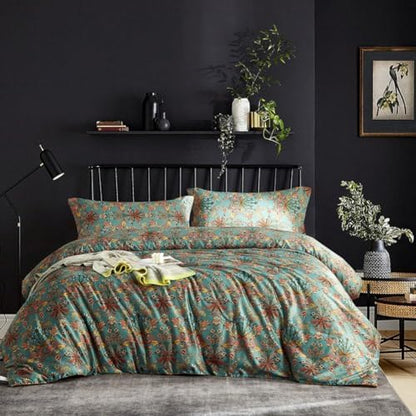 LifeTB Boho Comforter Set Full Size Vintage Floral Boho Bedding Comforter Set 3 Pieces Flowers Botanical Floral Comforter Set Fluffy Soft Microfiber All Seasons Full Size Comforter with 2 Pillowcases
