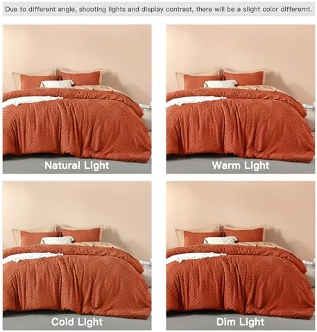 Litanika Full Size Comforter Set, 3 Pieces Tufted Boho Bedding Set