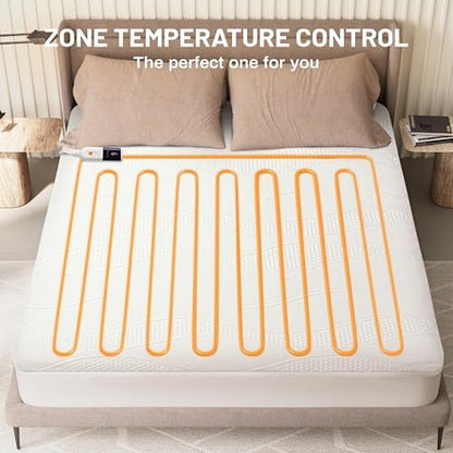 Texciting Heated Mattress Pad Twin XL Size,Bed Warmer with One Controller