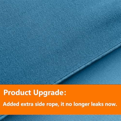 TAIMIT Teal Twin Size Comforter Set - 5 Pieces, Bed in a Bag Bedding Sets with All Season Soft Quilted Warm Fluffy Reversible Comforter,Flat Sheet,Fitted Sheet,1 Pillow Shams,1 Pillowcases
