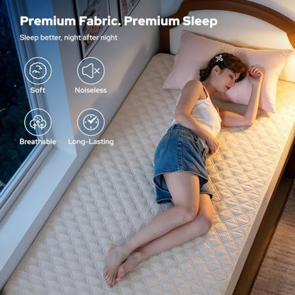 BEDLORE Waterproof Twin XL Mattress Protector, Deep Pocket, College Dorm