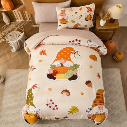 Kids Comforter Sets for Boys&Girls,Thanksgiving Comforter Set Full Size