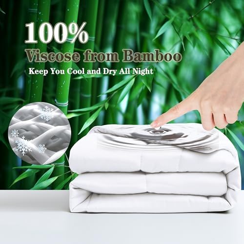 Bamboo Viscose Summer Comforter/Blanket Twin Size, 68 x 90 Inches