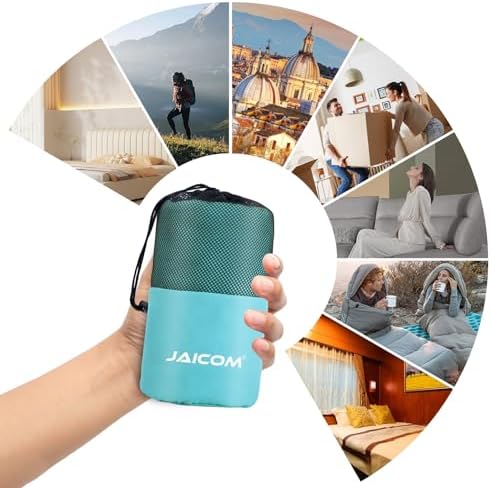 JAICOM Sleeping Bag Liner, Travel Sheets Ultralight Summer Sleeping Bag