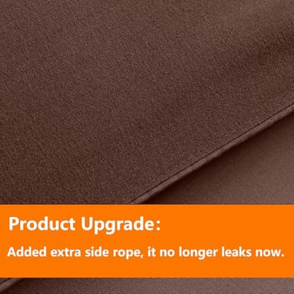 TAIMIT Brown Queen Size Comforter Set - 7 Pieces, Bed in a Bag Bedding Sets with All Season Soft Quilted Warm Fluffy Reversible Comforter,Flat Sheet,Fitted Sheet,2 Pillow Shams,2 Pillowcases
