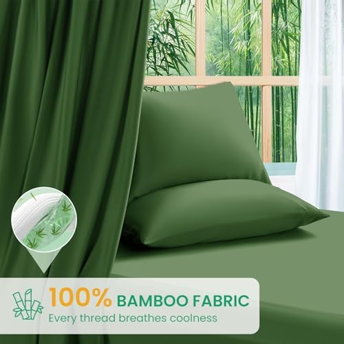 SONORO KATE 100% Viscose Derived from Bamboo_Sheets Queen Size,4PC