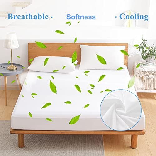 Softhour Queen Mattress Protector Waterproof, 16 Inch Deep Pocket Fitted