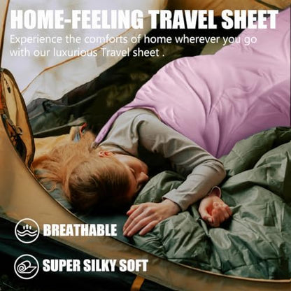 Frelaxy Ultralight Sleeping Bag Liner, Compact Travel Sheet, 3 Sizes