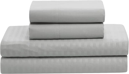8 Piece Comforter Set Bag with Dobby Stripe Design, Case Pack (Pack of 3)