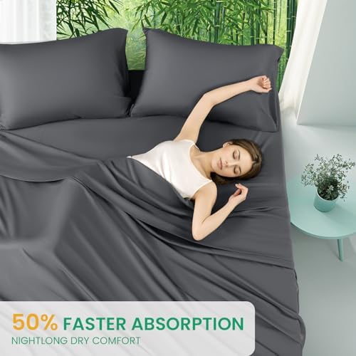 SONORO KATE 100% Viscose Derived from Bamboo_Sheets King Size,4PC